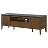 Bradley 63-inch 2-Door SmartTop TV Stand Smokey Grey and Brown — product view 5