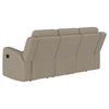 Brentwood 2-piece Upholstered Reclining Sofa Set Taupe — product view 5