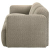 Dorset Fabric Upholstered Round Track Arm Sofa Brown — product view 5