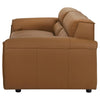 Buxton Top Grain Leather Upholstered Sofa Orange — product view 5