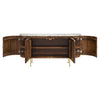 Ortega 4-door Marble Top Sideboard Buffet Cabinet Natural — product view 5