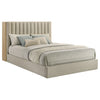 Arielle Queen Bookcase Panel Storage Bed Light Oak — product view 5