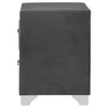 Melody Upholstered 2-drawer Nightstand Grey — product view 5