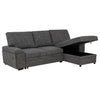 Demko Sleeper Sectional Sofa with Speaker and Storage Chaise Granite — product view 5
