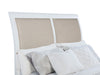 Bexhill 56-inch Upholstered Queen Panel Bed White — product view 5