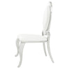 Antoine Upholstered Dining Chair Cream White (Set of 2) — product view 6