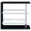 Prescott Rectangular Home Wine Table Black High Gloss — product view 6