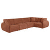 Elysia 5-piece Fabric Upholstered Modular Sectional Sofa Coral — product view 6
