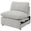 Collins Modular Power Armless Recliner Grey — product view 6