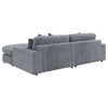 Blaine Upholstered Reversible Chaise Sectional Sofa Fog — product view 6