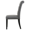 Alana Fabric Upholstered Dining Side Chair Grey (Set of 2) — product view 6