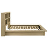 Hendricks Queen Bookcase Headboard Platform Bed Light Oak — product view 6