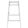 Jovani Acrylic Backless Bar Stool Chrome (Set of 2) — product view 6