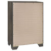 Wright 4-drawer Chest of Drawers Brown Oak — product view 6