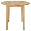 Bucknell 3-piece Round Drop Leaf Dining Table Set Natural — product view 6