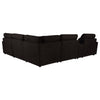 Collins 6-piece Modular Power Reclining Sectional Chocolate Brown — product view 6