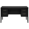 Graham 54-inch 4-drawer Double Pedestal Lift Top Computer Desk Black — product view 6