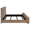 Senna Upholstered Queen Audio Flame Visualizer Bed Brown — product view 6