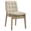 Hamlyn 5-piece Round Wood Dining Set Cream and Natural Oak — product view 6