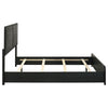 Cavelle 51-inch Upholstered Queen Panel Bed Black — product view 6
