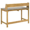 Besler 47-inch SmartTop Writing Desk with Shelf Cement and Natural — product view 6