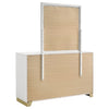 Caraway 6-drawer Dresser with Mirror White — product view 6