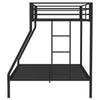 Alevera Metal Twin Over Full Bunk Bed with Ladder Black — product view 6