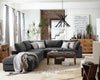 Serene Square Upholstered Ottoman Charcoal — product view 6