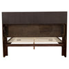 Jessica Eastern King LED Storage Bookcase Bed Cappuccino — product view 6