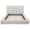 Dreux Upholstered Queen Panel Platform Bed Cream — product view 6