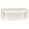 Dorset 3-piece Upholstered Round Track Arm Sofa Set White — product view 6
