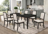 Louise Rectangular 78-inch Extension Leaf Dining Table Black — product view 6