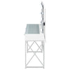 Eliza Vanity Set with Lighting & Stool White and Chrome — product view 6