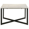 Tobin 2-piece Marble Top Coffee and End Table Set White — product view 6