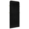 Arini Cane Weave Full Length Standing Floor Mirror Black — product view 6