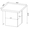 Devar Square Engineered Wood End Table Mango Brown — product view 6