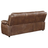 Ellington Upholstered Padded Arm Sofa Dark Brown — product view 6