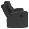 Brentwood 2-piece Upholstered Reclining Sofa Set Charcoal — product view 6