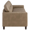 Scotland 2-piece Faux Leather Upholstered Sofa Set Brown — product view 6