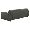 Buxton Top Grain Leather Upholstered Sofa Graphite — product view 6