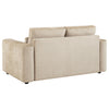 Amador 2-piece Chenille Upholstered Track Arm Sofa Set Camel — product view 6