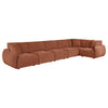 Elysia 6-piece Fabric Upholstered Modular Sectional Sofa Coral — product view 6