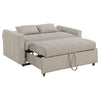 Portland Boucle Upholstered Sleeper Sofa Bed Latte — product view 6
