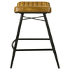 Bayu Leather Upholstered Counter Stool Camel (Set of 2) — product view 6