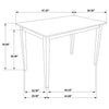 Gomez 5-piece Rectangular Dining Table Set Cappuccino — product view 6