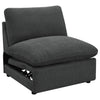 Collins 5-piece Modular Power Reclining Sectional Dark Grey — product view 6