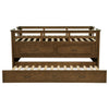 Carlsbad Wood Twin Captains Bed With Trundle Medium Brown — product view 6