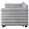 Patricia Boucle Upholstered Twin Day Bed with Trundle Grey — product view 6