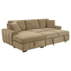 Pastrana Upholstered Sleeper Sectional Sofa LAF Chaise Camel — product view 6