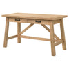 Fabian 54-inch 2-drawer Computer Writing Desk Distressed Light Brown — product view 6